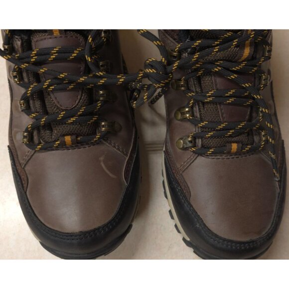 Skechers Skech-Tex Waterproof Brown Leather Lace Up Ankle Work Boots Mens Size 6 - Picture 3 of 16